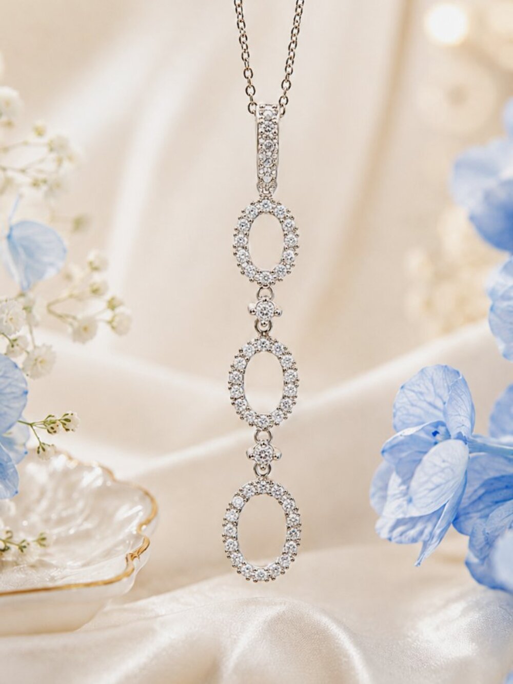 Triple Glow Diamond Pendant